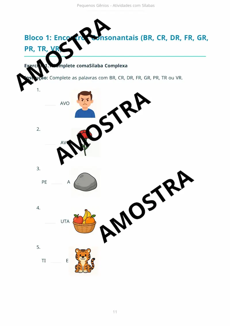 Página 3 do e-book — exercício de formação de palavras